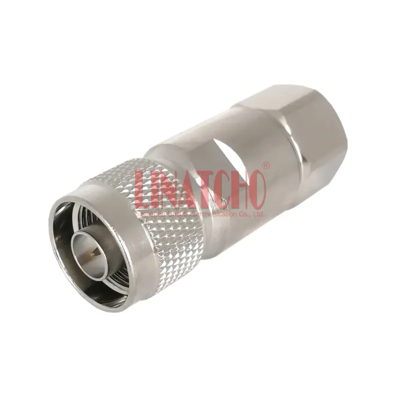 Hélice, 50 ohm, 1/2 "el tubo de alimentación de cable impermeable macho pinza de RF coaxial, conector n macho