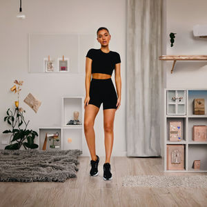 J1 <b>Women's</b> Loose Summer Casual <b>V</b> <b>Neck</b> Buttoned Fungus Short-Sleeved <b>T</b>-<b>Shirt</b> New Cross-Border Solid D4-861 Plain Dyed Technique - Product Image 3