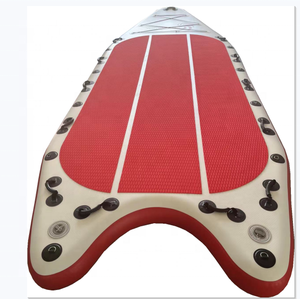 Planche à pagaie gonflable géante pour <span class=keywords><strong>10</strong></span> personnes, groupe familial, 500x200x20cm - Product Image 3