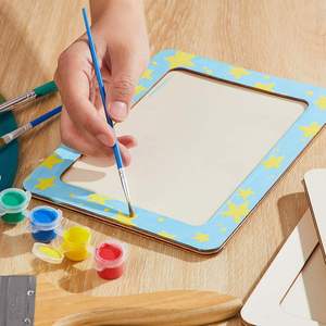 Unfinished Wooden Craft Kit-DIY Picture <b>Frame</b> Carved Blank Photo <b>Frames</b> for Home Decoration for Souvenirs - Product Image 3