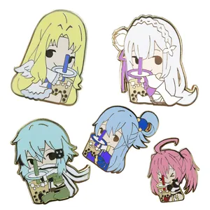 Wholesale Manufacturers Hight Quality Custom Hard Enamel Lapel Pin Cute Anime Cartoon Enamel Pin brooch