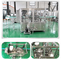 Ligne de mise en conserve automatique de boissons gazeuses 1000 CPH, machine de remplissage et de sertissage de canettes en aluminium à contre-pression