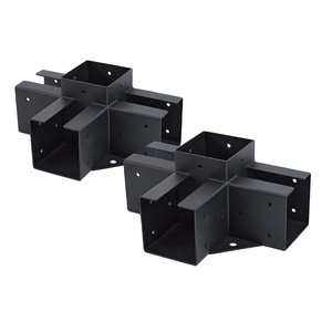 Parede pérgola extensão kit suporte <span class=keywords><strong>gazebo</strong></span> jardim ao ar livre kit suporte de <span class=keywords><strong>metal</strong></span> com suportes pérgola 4x4 3-way - Product Image 1