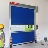 Porte d'enroulement à grande vitesse flexible en tissu pvc automatique Porte à volet roulant rapide