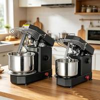 Pétrin Mélangeur à Spirale de Comptoir 5L 7L 10L 15L 20L 30L avec Bol Amovible pour Boulangerie (Modèle UE)