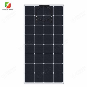 Haute efficacité solaire 32 <span class=keywords><strong>cellules</strong></span> <span class=keywords><strong>Sunpower</strong></span> 110W 18V photovoltaïque panneau solaire flexible - Product Image 1