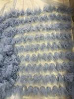 ZSY Tissu en dentelle plissée à volants 9 rangs en tulle plissé 3D pour robe de poupée DIY, jupe de bébé, vêtements bouffants, matériel de couture