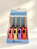 Briquet électronique en plastique rechargeable au butane, durable, pour camping et barbecue, prix usine, vente en gros, économique, marque DQ