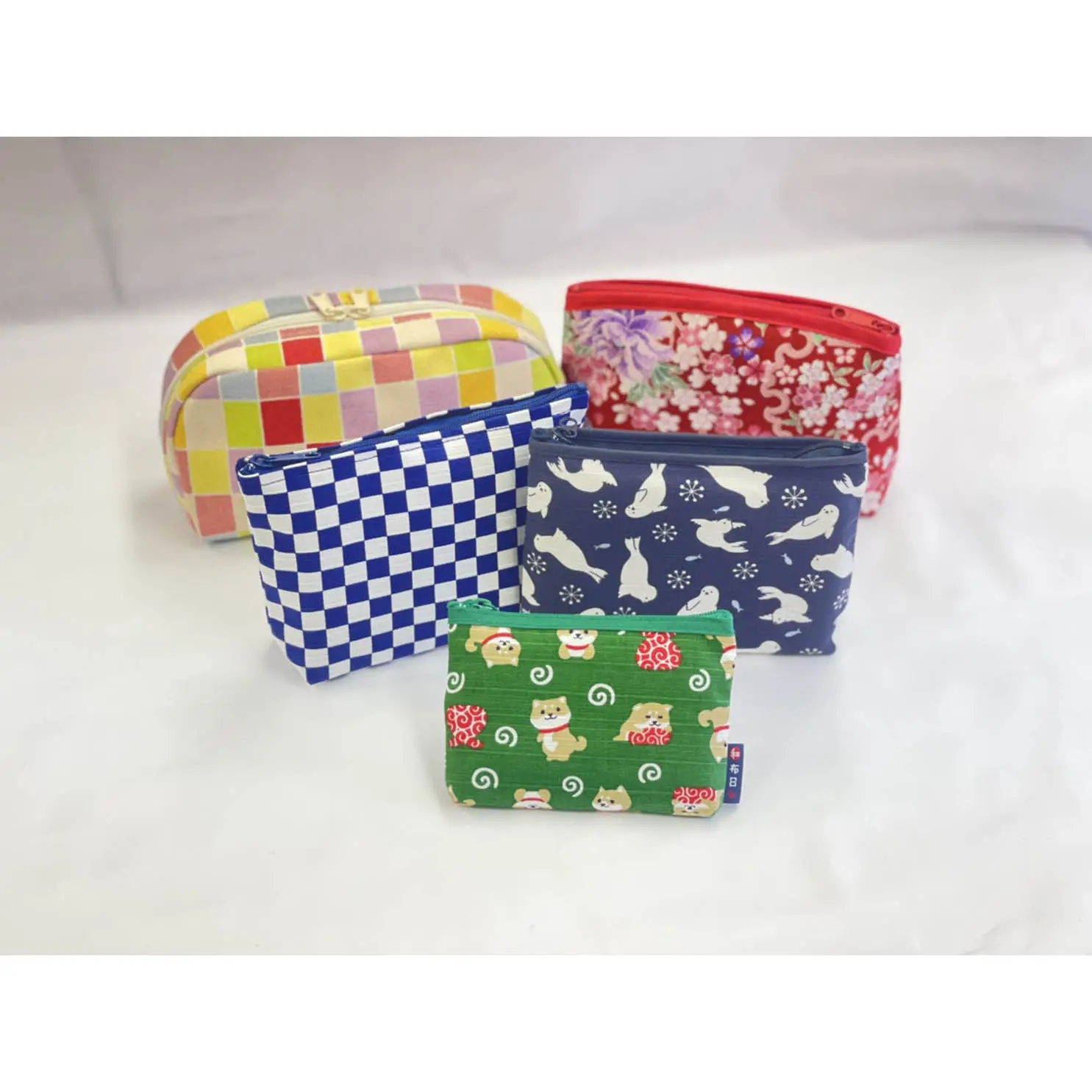 High quality popular makeup bag cotton zipper small cosmetic pouch