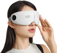 Masseur oculaire confortable personnalisé pour les migraines Masque de massage oculaire à chaleur vibrante Soulager le stress Appareil de soins oculaires pour améliorer le sommeil