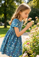 Robe à volants pour bébés filles et tout-petits, personnalisable par le fabricant, collection Printemps