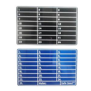 Placas de identificación de Metal personalizadas Placa de identificación de Metal numerada Placas de almacenamiento de frase de semilla criptográfica de acero inoxidable - Product Image 5