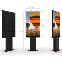 Panneau d'affichage vidéo pouces totem extérieur 55 écran tactile publicité