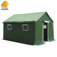 Tente murale en toile personnalisée, imperméable et durable, pour les situations d'urgence et les secours en cas de catastrophe