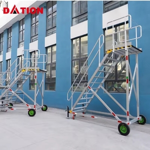 Nhà Máy Làm Chất Lượng Cao Nhôm Làm Việc Nền Tảng Thang Không-Trượt Sliver Màu Sử Dụng Hàng Ngày Làm Việc Nền Tảng Thang - Product Image 5