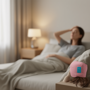 Gorro de terapia de frío y calor Venus, color rosa, reutilizable, para aliviar la migraña, el dolor de cabeza y la presión sinusal. - Product Image 2