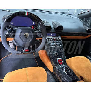Placa de Consola Central de Fibra de Carbono Seca Forjada de Repuesto para Lamborghini Huracan LP610 y LP580 y Kit de Interiores EVO - Product Image 4