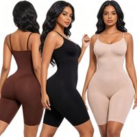 Combinaison sculptante intégrale sans coutures avec contrôle du ventre, effet push-up et bretelles invisibles, légère pour femme, idéale pour l'été