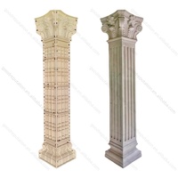 Moule de colonne en plastique de style européen, forme de pilier romain, moule carré pour colonnes en béton, moules pour piliers de maison, designs de colonnes