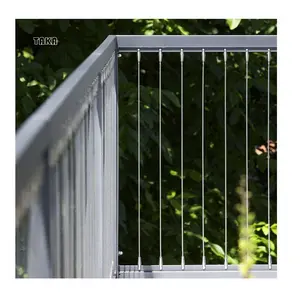 Wholesale Customized SUS304/316/2205 No Rust Verticable Railing Post Balcony Stair Balustrade Vertical Cable Railing System