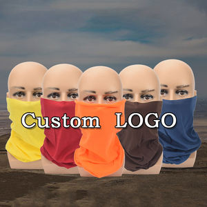 Pañuelo Bandana Elástico sin Costuras con Calavera para Ciclismo Braga para Cuello Personalizable Naranja - Product Image 1