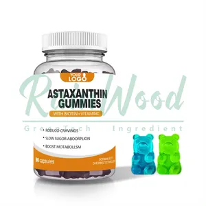 Rainwood đường miễn phí số lượng lớn Astaxanthin Resveratrol Gummies Astaxanthin Gummies
