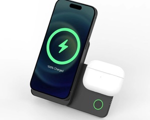 Private Label 2024 New 15W Fast Q-I Phone Charger Foldable Wireless Magnetic Power Bank Stand LED Light <strong>PowerPack</strong> - Product Image 2