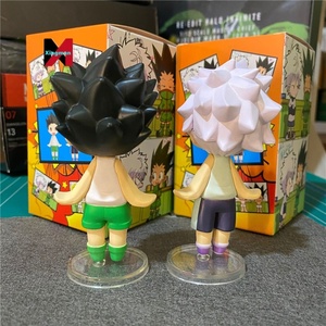 Hunter <span class=keywords><strong>X</strong></span> Hunter <span class=keywords><strong>X</strong></span> <span class=keywords><strong>gon</strong></span> freecss <span class=keywords><strong>killua</strong></span> zoldyck Q Chibi อะนิเมะฟิกเกอร์ยืนโมเดลชุดตกแต่ง - Product Image 4