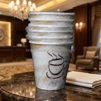Gobelet en papier emballé individuellement pour hôtel, avec logo personnalisé, couleur au choix, gobelet jetable pour boissons