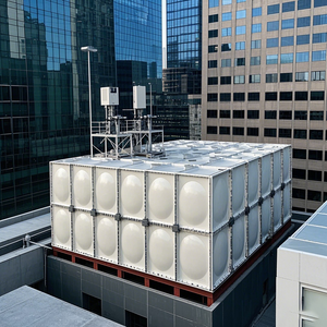 Haute qualité grand réservoir de stockage d'eau en PRF 220v tension assemblage sectionnel carré personnalisé grandes machines de traitement de l'eau - Product Image 6