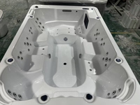 Vente en gros dans la manufacture de Foshan Spa de massage Aquaspring de haute qualité Bain à remous pour 6 personnes avec système intelligent Balboa