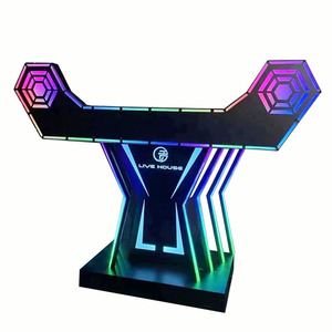 नाइट क्लबों और केटीवी पार्टियों के लिए कस्टम लोगो विप टेबल धातु प्रकाश-उत्सर्जक डायोड चल डिस्क बाउंसी प्लेयर नाइट क्लब टेबल - Product Image 5