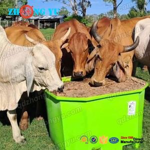 Bac de transport octogonal de 600 L, abreuvoirs en plastique pour l'extérieur, ferme, ranch, pour moutons, chèvres, vaches, bétail - Product Image 6