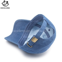 Gorra de Béisbol Unisex de Mezclilla con Visera Corta, Tejido Transpirable e Impermeable, Bordado 3D, Hebilla Dorada de Cobre - Excelente