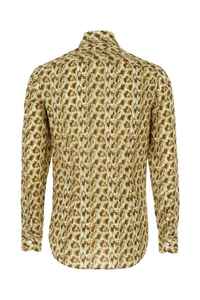 Diseñador de calidad superior 4Ff Camisa de algodón multicolor marrón Turn Down Collar Button Up Cierre Camisas - Product Image 2