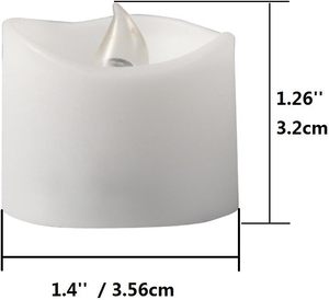 Plastic Battery Operated Flameless Flickering 3D Flame Remote Control Warm White <b>LED</b> Handmade <b>Tealight</b> Candles Home Decoration - Product Image 4