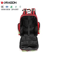 Botiquín de Primeros Auxilios Manual Portátil con Material Oxford para Preparación de Emergencias, Cuidado de Traumas, Viajes, Bolsa de Paramédico, EMS, EMT