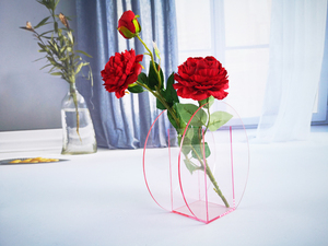 <span class=keywords><strong>Vase</strong></span> à fleurs en acrylique <span class=keywords><strong>Transparent</strong></span> et élégant pour décoration de la maison - Product Image 4
