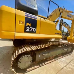 Excavatrice sur chenilles hydraulique Komatsu PC270 d'occasion, modèle 2024, 27 tonnes, moteur 138 kW, boîte de vitesses, pompe, 90 % NEUF, godet de 1,2 m, 100 % d'origine - Product Image 2