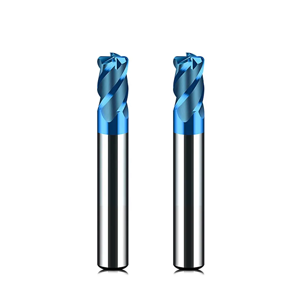 Góc bán kính cuối Mills hrc65 rắn 4 Flutes Carbide phay Cutter fresas tốc độ cao endmills Công cụ Cắt