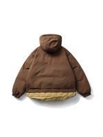 Manteau matelassé tendance de style japonais à trois poches, effet deux pièces, pour l'hiver
