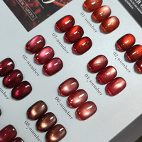 AILANUO Private Label 9D Crystal Cat Eye Set 10 couleurs de vernis gel en volume de 15 ml, ensemble de vernis gel magnétique effet œil de chat