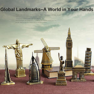 Estatuilla de torre de Faro de Metal antiguo, modelo Pharos, estatua de faro para decoración de hogar y oficina - Product Image 2