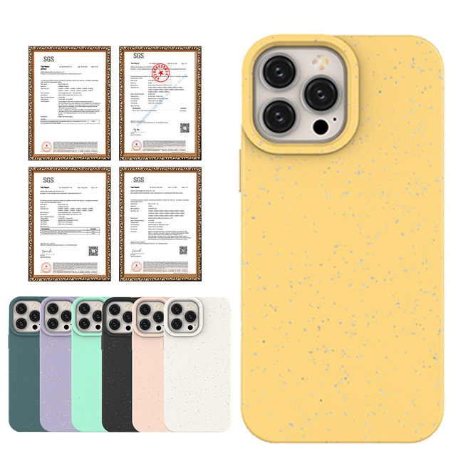Eco-friendly Biodegradable for iphone Case for iPhone 13 Pro Carbon Neutral Max for iPhone 12 Pro Max Biodegradable Phone Covers