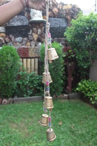 Campanas Colgantes Vintage de Calidad de Exportación, Juego de 5 Campanas de Viento de Metal Rústico para Decoración del Hogar, Jardín o Balcón, en Venta - Product Image 2