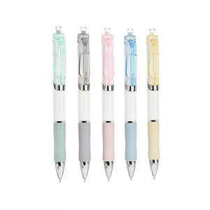Macaron Schnelltrocknender Gelstift mit Hoher Farbintensität Schüler-Schreibwaren Prüfungs-Signaturstift Frageschreiber Kunststoff 0,5mm Spitze 5 Stück - Product Image 5