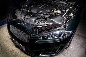 13-16 Schnellere Reaktion Real Dry Carbon Fiber Ansaug system für Jaguar XJL 3.0T GTR Motor Carbon Fiber Lufteinlass rohr - Product Image 3