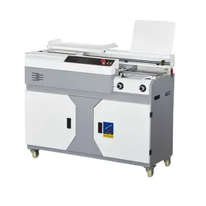 Recubridor de rodillo lateral de gran oferta para aplicaciones de impresión digital Máquina de encuadernación Carpeta de pegamento