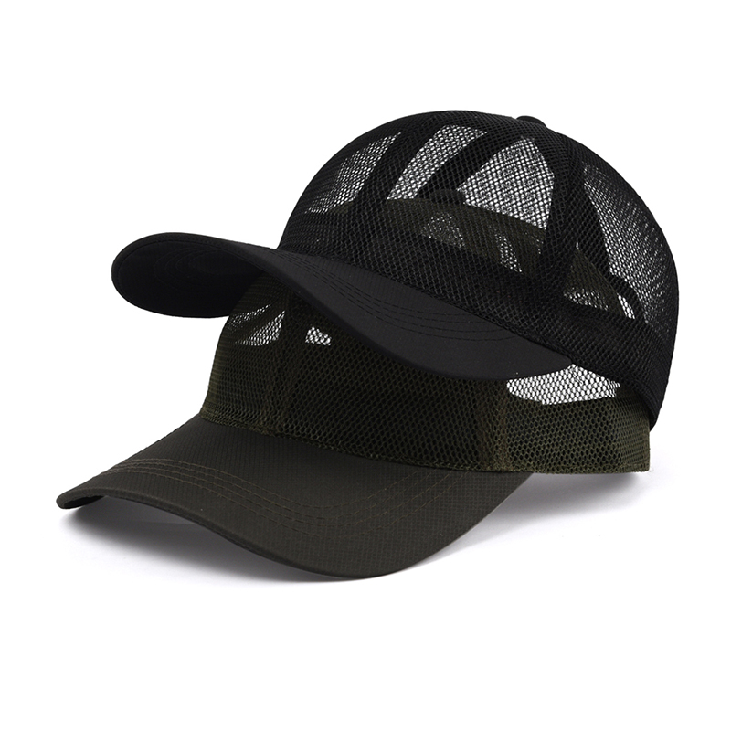 Летняя уличная однотонная крутая цельная сетчатая Кепка, спортивные кепки-тракеры, сетка на заказ