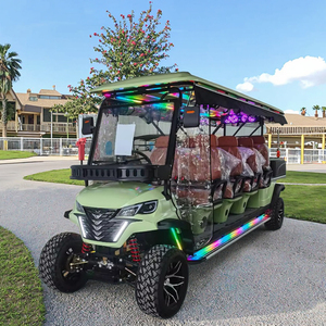 Carrito de Golf Eléctrico Letsing de 5KW con Batería de Litio para 8 Personas, con Luces LED RGB para Turismo en Resorts/Campos de Golf - Product Image 6
